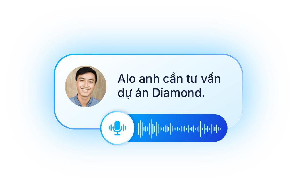Khách hàng: Alo anh cần tư vấn dự án Diamond.