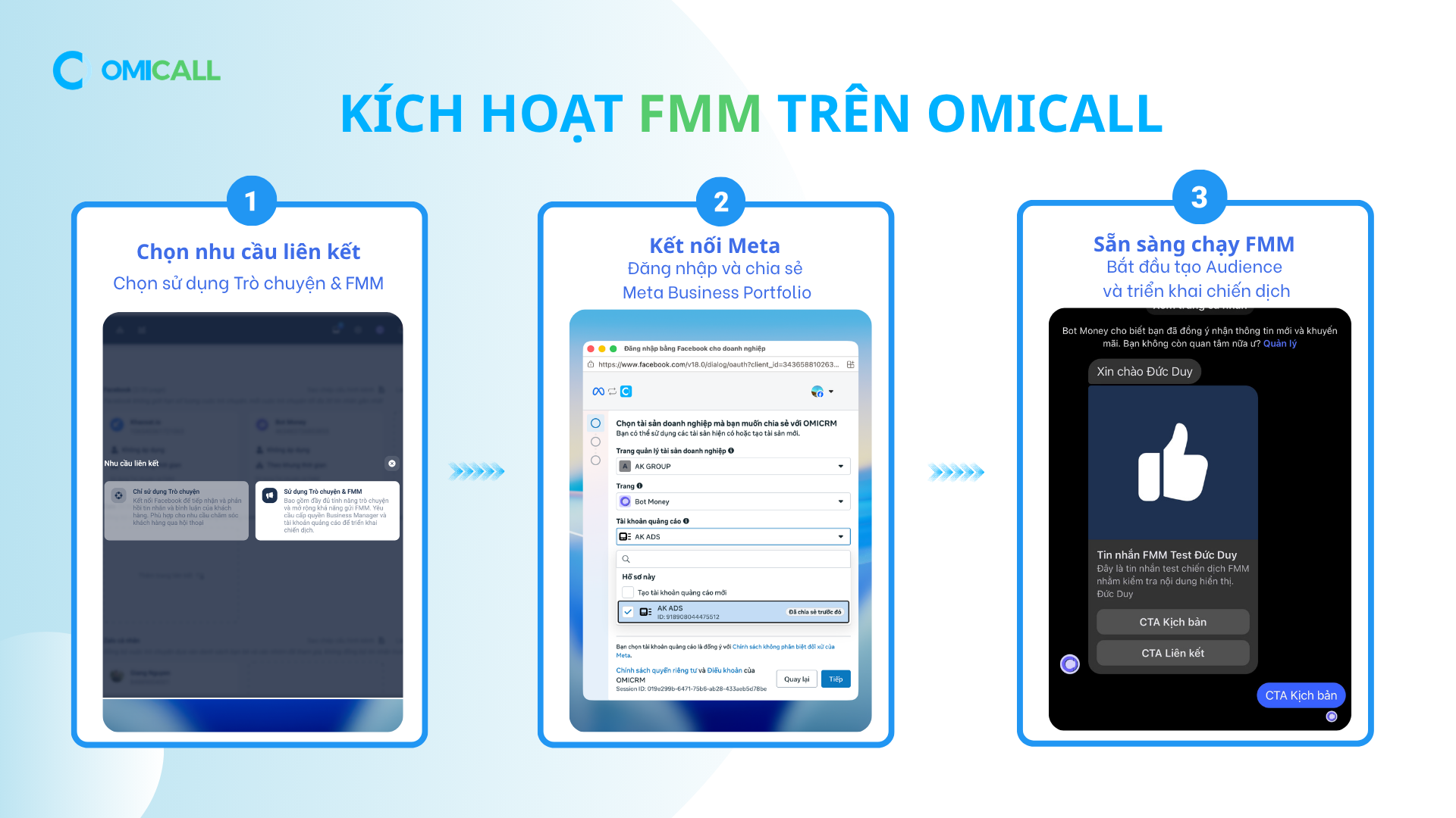 Hướng dẫn liên kết Facebook Marketing Messages với OMICRM