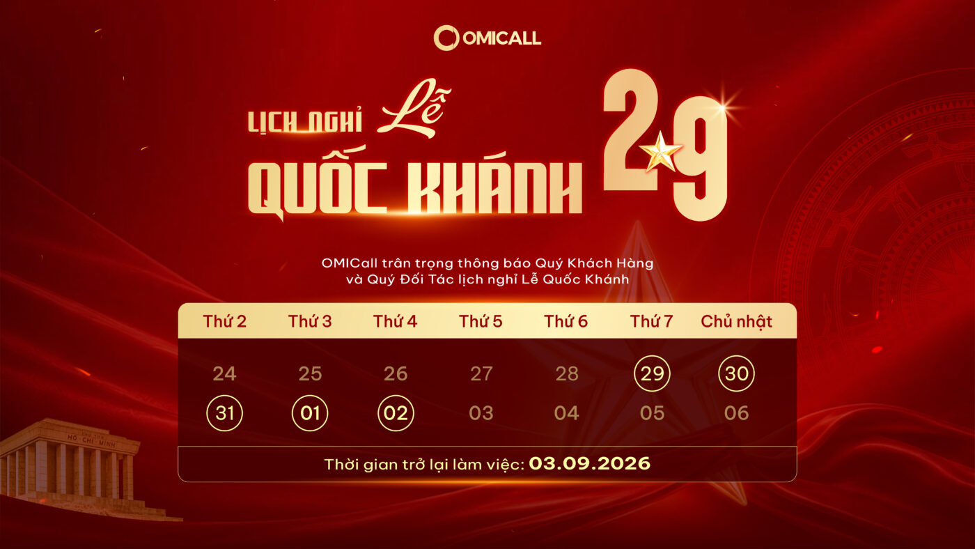 Thông Báo Lịch Nghỉ Lễ Quốc Khánh 2/9