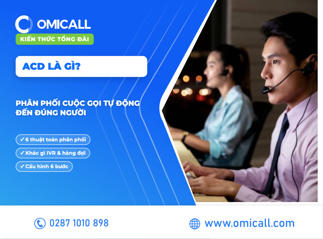 ACD là gì — phân phối cuộc gọi tự động đến đúng nhân viên trong vài giây