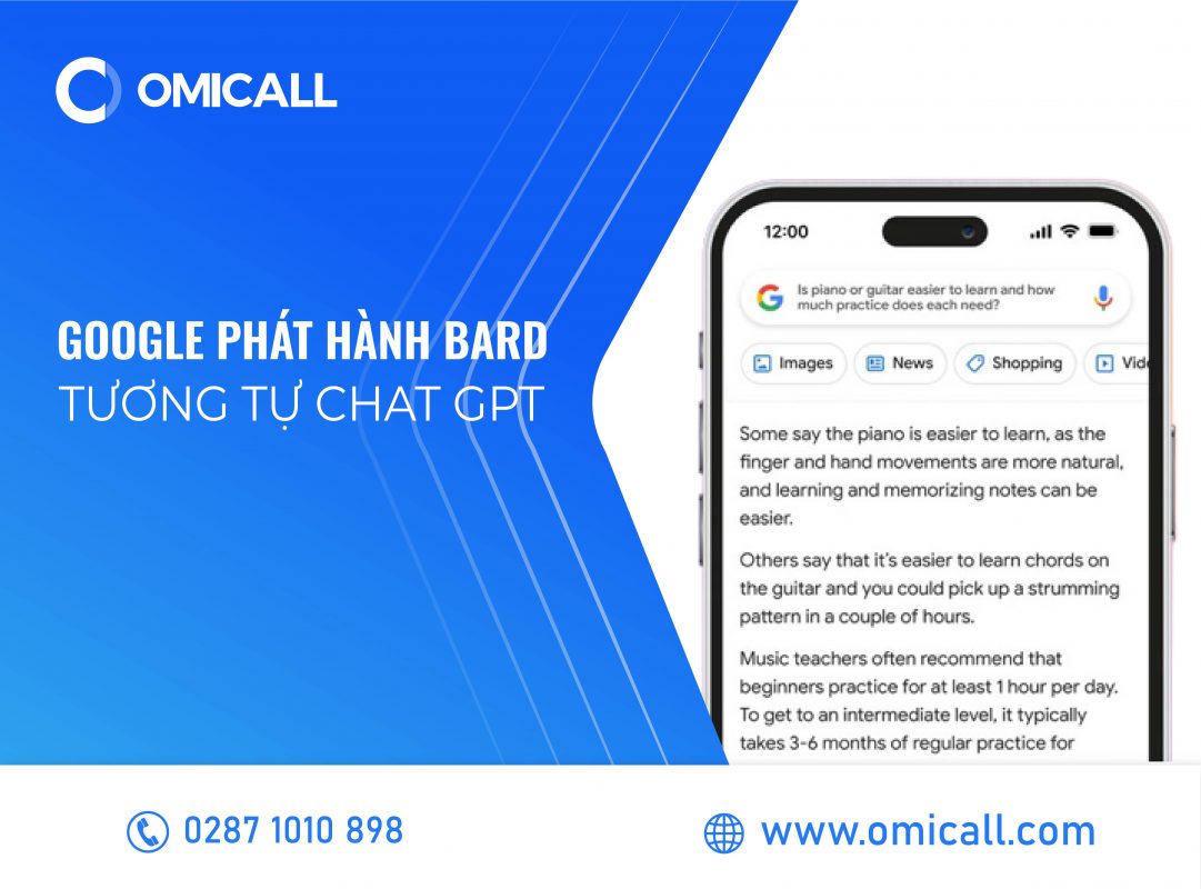 Google phát hành Bard tương tự Chat GPT