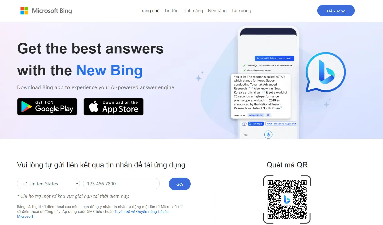 Minh họa đăng ký Bing AI