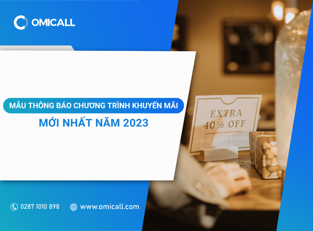 Mẫu thông báo chương trình khuyến mãi mới nhất năm 2023