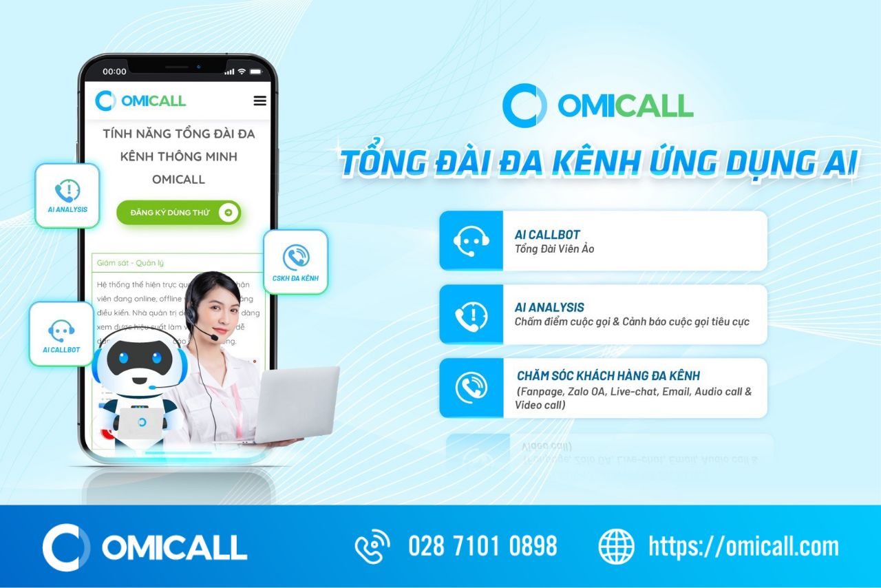 OMICall - Tổng đài đa kênh ứng dụng AI hàng đầu Việt Nam