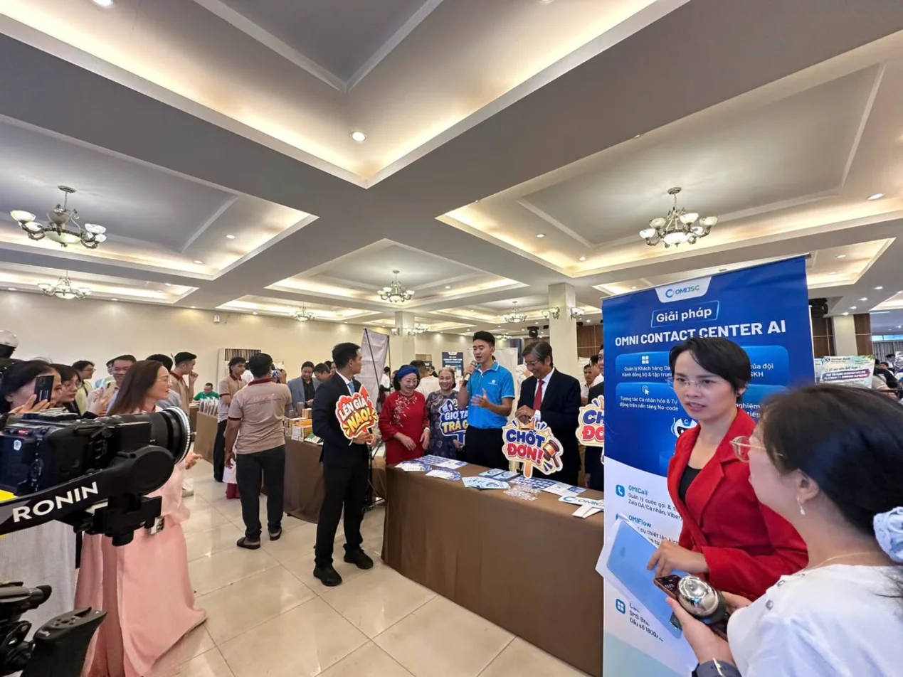 Gian hàng OMICall tại chương trình Doanh nhân kết nối kiến tạo giá trị 2026