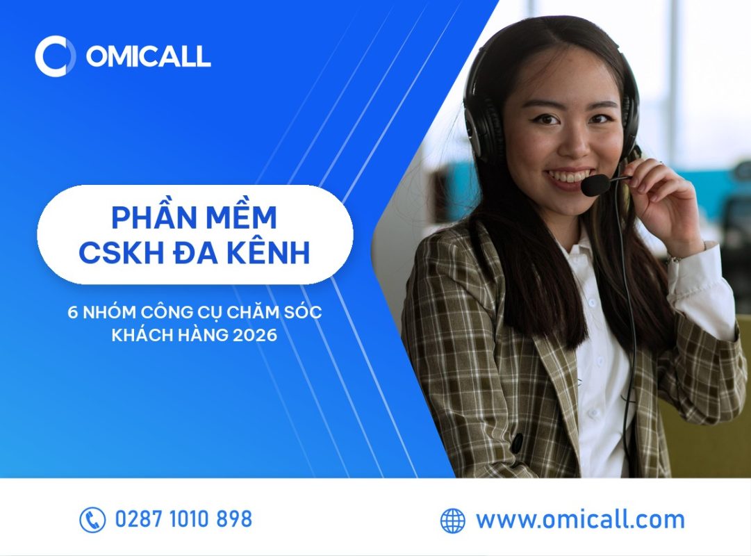 Phần mềm chăm sóc khách hàng 2026: 6 nhóm công cụ và cách ghép thành một hệ CSKH đa kênh