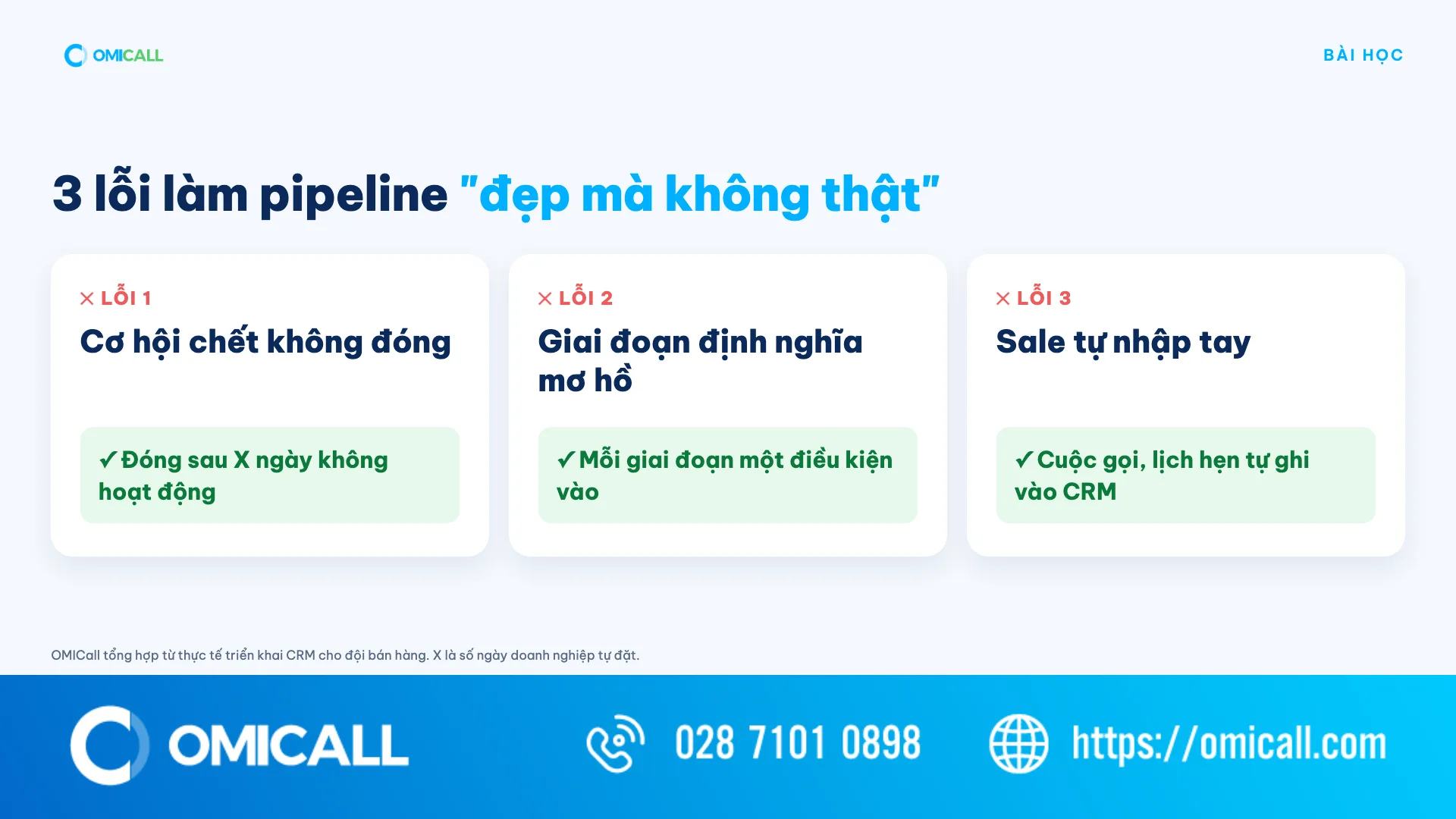 3 lỗi làm sales pipeline phình to ảo và cách sửa
