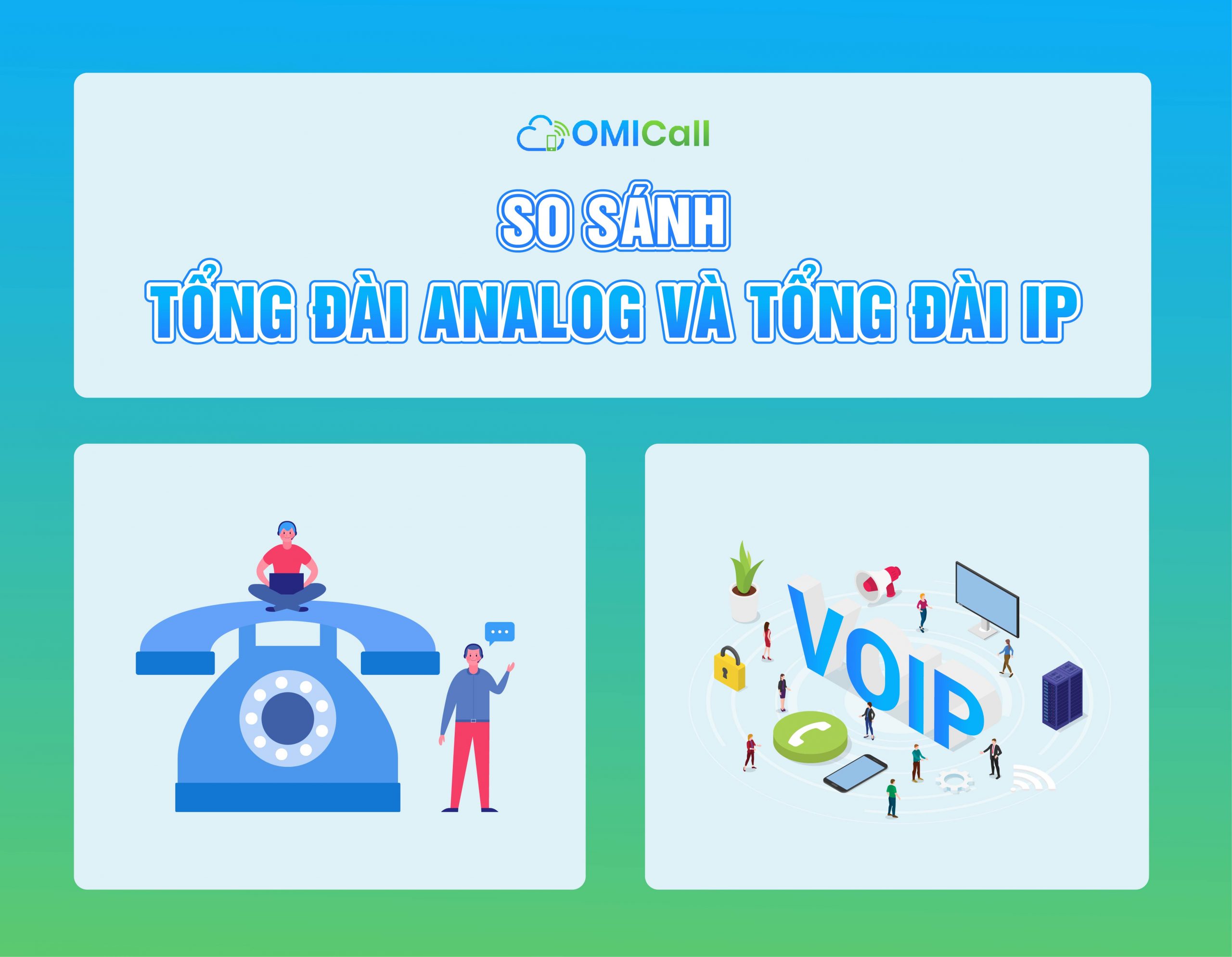 So sánh tổng đài Analog và IP