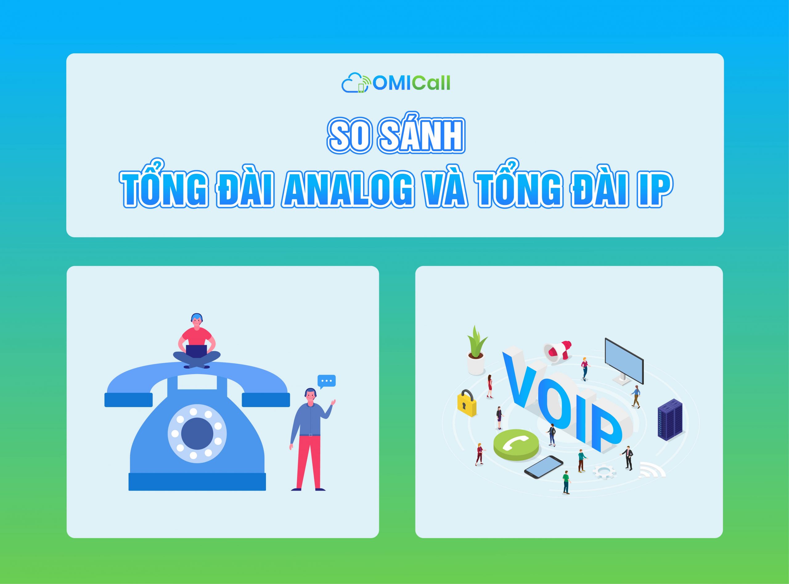 So sánh tổng đài Analog và IP