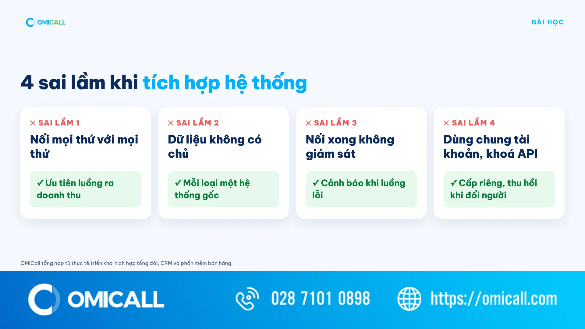 4 sai lầm thường gặp khi tích hợp hệ thống và cách tránh