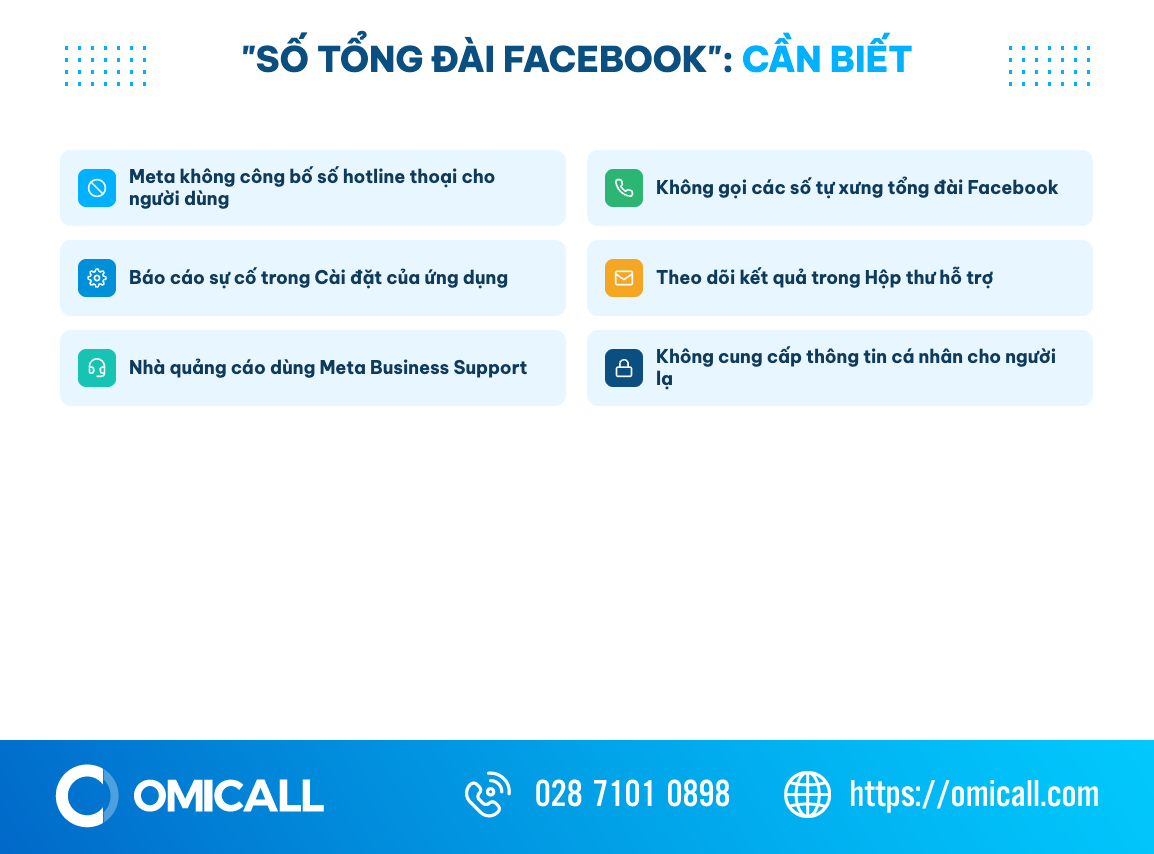 Checklist sự thật về số tổng đài Facebook và các kênh hỗ trợ chính thức từ Meta